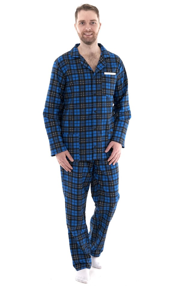 Пижама мужская (фланель), размер 60
