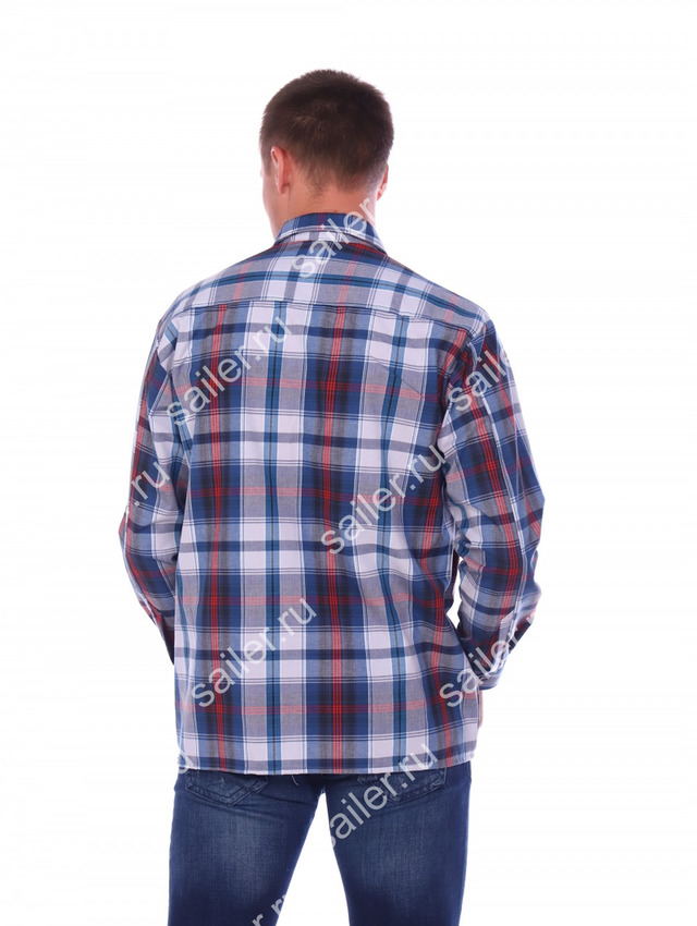 Рубашка мужская Шотландка Классик, рост 170-176