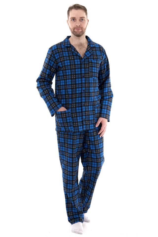 Пижама мужская (фланель), размер 60